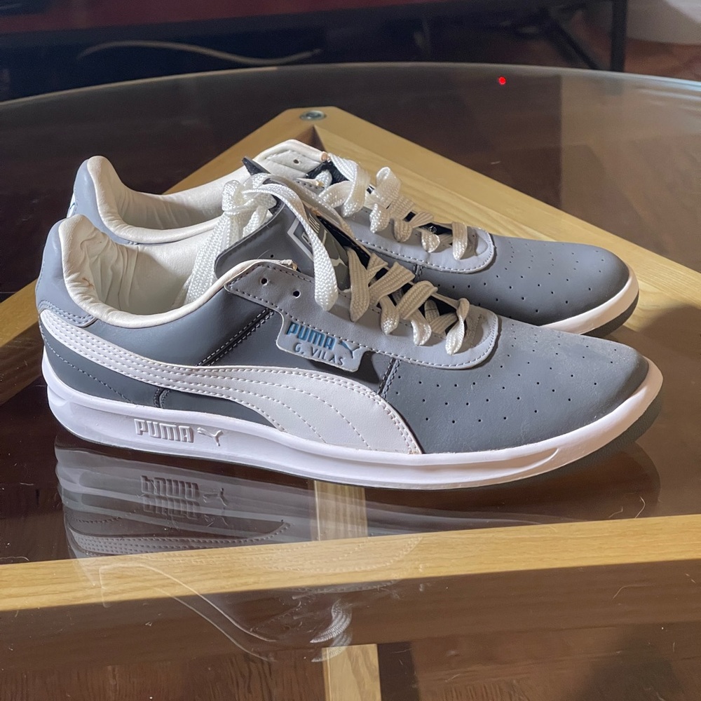 Puma G Villas gray and white mens size 8.5